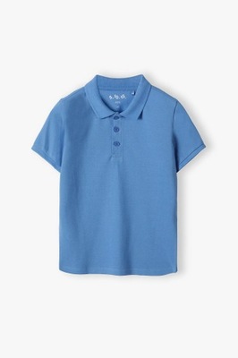 Niebieska bluzka polo pique dla chłopca - 5.10.15