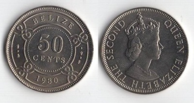 BELIZE 1980 50 CENTS