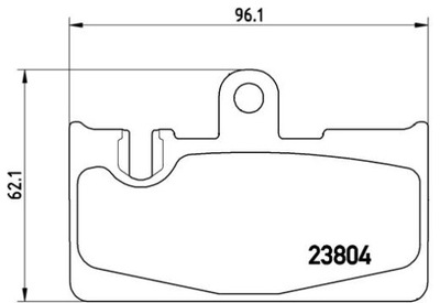 BREMBO P 83 059 КОМПЛЕКТ КОЛОДОК ТОРМОЗНЫХ, ТОРМОЗА TARCZOWE