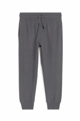 NOWE H&M spodnie dresowe cienkie ciemne szare 122