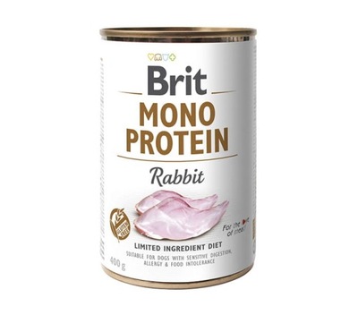 BRIT Mono Protein Rabbit Puszka 6x400g