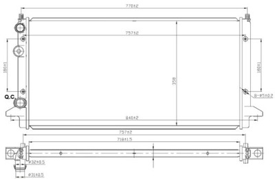 РАДІАТОР ВОДИ NRF 58950