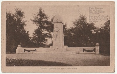 MODLIN. Pomnik na cmentarzu żołnierzy niemieckich