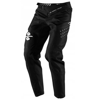 Spodnie 100% R-CORE PANTS BLACK 43105-001-38