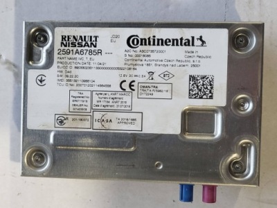Модуль bluetooth renault twingo iii 2591a6785r фото №1