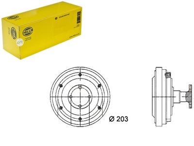 Вязкостная муфта сцепление вязкостная hella 138880n mec263 фото №1