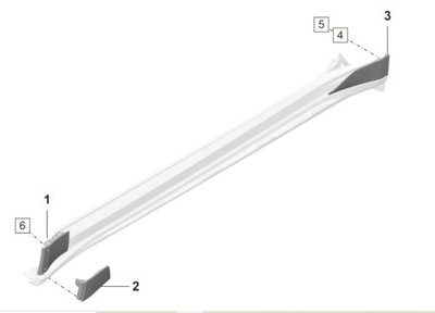 BRIDA KRAWEDZI DE UMBRAL PARTE DELANTERA IZQUIERDA PORSCHE TAYCAN 9J0854631OK1 