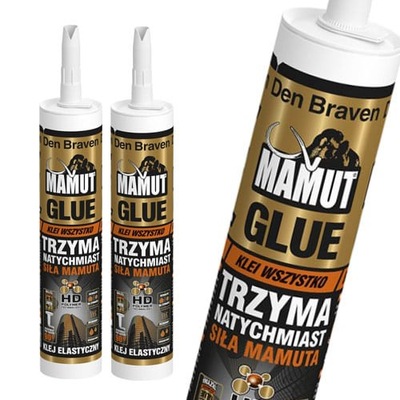 KLEJ MONTAŻOWY MAMUT Den Braven biały 290ml