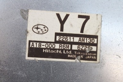 Бортовой компьютер двигателя subaru legacy iv bl 22611am130 2006 фото №1