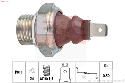 1-800-124 ДАТЧИК ТИСКУ МАСЛА PEUGEOT