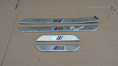 Bmw x5 e70 накладки пороговые внутреннее m набор фото №1