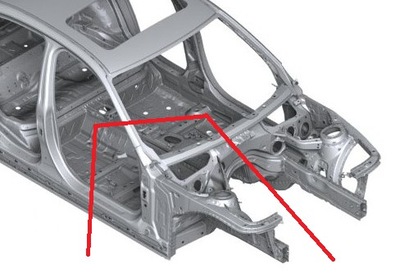 Четверть лонжерон передняя правая bmw 3 f30 f31 фото №1