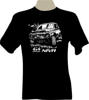 KOSZULKA T-shirt z nadrukiem Lada NIVA off road