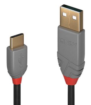 Kabel USB 2.0 A-C 2m Quick Charge Lindy 36887