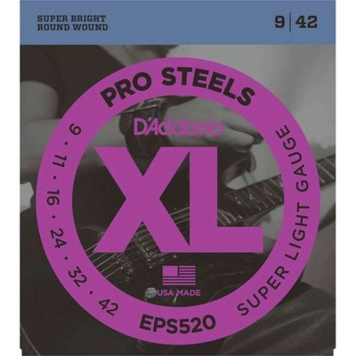 Struny D'ADDARIO EPS520 (09-42) ProSteels