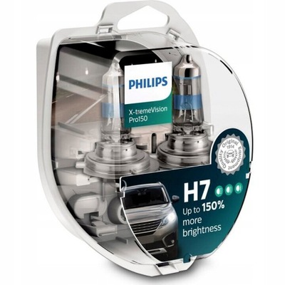 ЛАМПОЧКИ 2X PHILIPS H7 12V X-TREME НІЧНОГО БАЧЕННЯ +150%