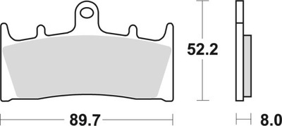 TRW ZAPATAS DE FRENADO KH188 SINTER STREET KAWASAKI  