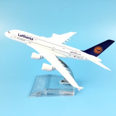 16cm samolot Model samolotu Lufthansa Airbus 380 M