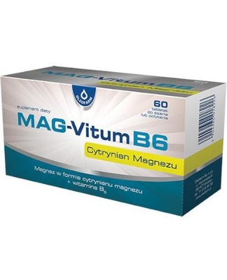 MAG-Vitum B6 Magnez Witamina B6 60 tabletek