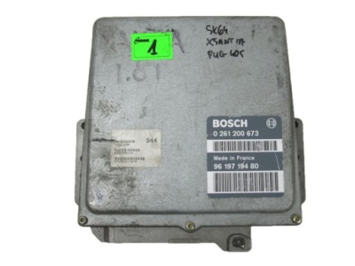 Блок управления двигателя bosch 0261200673 9619719480 фото №1