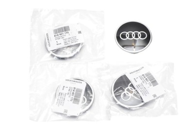 TAPACUBOS KAPSLE DISCOS AUDI A1 A2 A4 A5 A6 A7 A8 Q2 Q3 TT 61MM ORIGINAL  