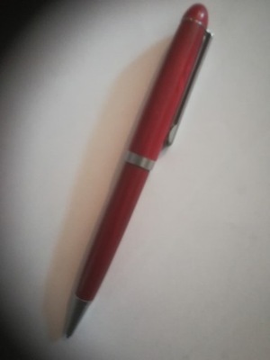 Unikat! Elegancki długopis z drewna mahoniowego! Od 1 zł bcm!