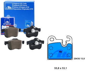 Ate13.0460-3024.2 комплект тормозных колодок ham. задняя bmw 250 фото №1