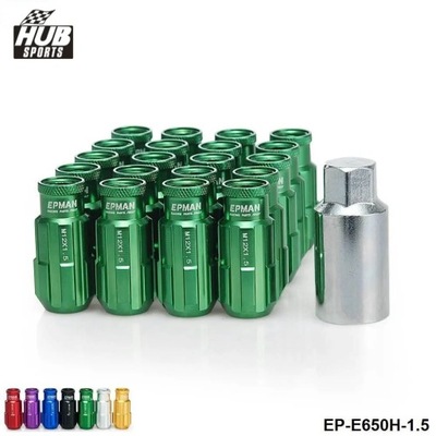 RACING ALUMINUM LOCK LUG NUTS 20PCS 12X1.5 W/KEY PARA HONDA CIVIC TOY~21262  