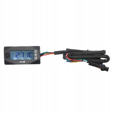 4 in 1 motorcycle temperature voltage meter time 