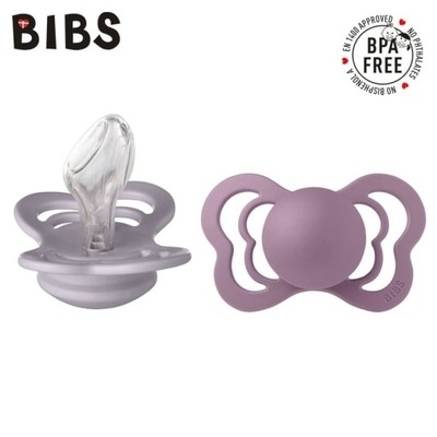 BIBS COUTURE 2PACK FOSSIL GREY & MAUVE M Smocz