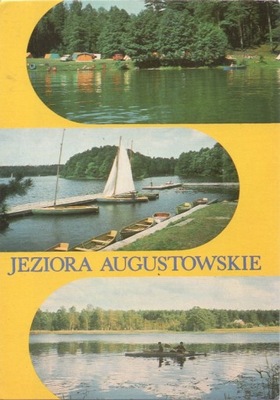 AUGUSTÓW - JEZIORO BIAŁE + NECKO - KAJAK - MAZURY - 1985R