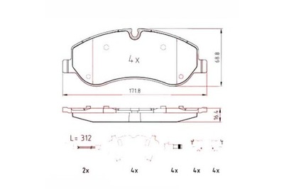 Zimmermann тормозные колодки тормозные ford transit custom 12 фото №1