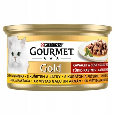 Purina Gourmet Gold Kurczak Wątróbka Karma 85g