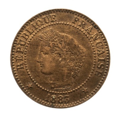 FRANCJA 2 CENTIMES 1883 rok st.1