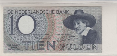 Holandia 10 guldenow 1943 piekny stan