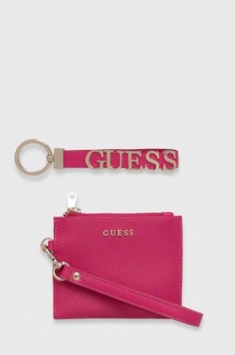 Guess portfel damski kolor różowy GFBOXW.P3403