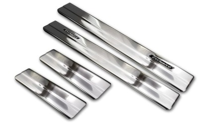 Lexus nx накладки порогові накладки na пороги сталевий фото №1