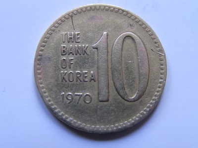 KOREA POŁUDNIOWA 10 WON 1970 ROK BCM !!!!!!!! 0951