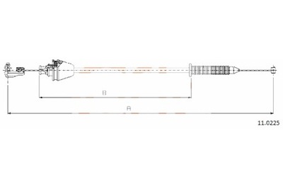 COFLE ТРОС ГАЗА COFLE 11.0225 XRENAULT MEGANE 1.6 96-