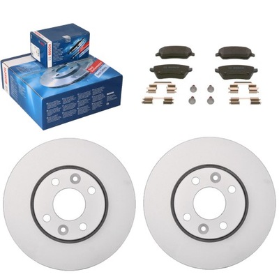 Тормозные диски тормозные колодки перед renault clio 05-/ nissan micra 03- / dacia logan bosch фото №1
