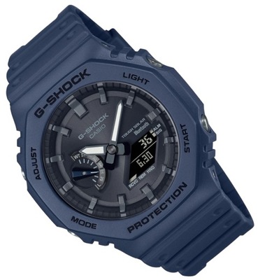 Granatowy męski zegarek na pasku Casio G-SHOCK GA-B2100 Bluetooth SOLAR