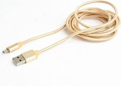 Kabel USB USBA microUSB 1.8 m Złoty