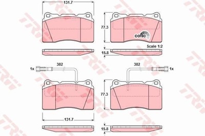 PADS BRAKE FRONT ALFA 159  