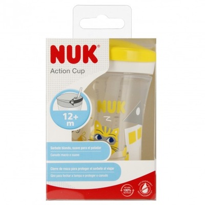 NUK Kubek 230 ml 12m Action Cup żółty