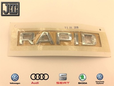 SKODA OE RAPID EMBLEMA LOGO UŽRAŠAS 6V0853621A 