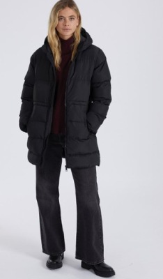 KURTKA PUCHOWA CZARNA KZM S