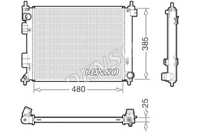 DENSO РАДИАТОР ДВИГАТЕЛЯ ВОДЫ HYUNDAI I20 ACTIVE I20 II 1.0 09.15-