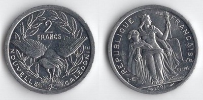 NOWA KALEDONIA 1991 2 FRANCS