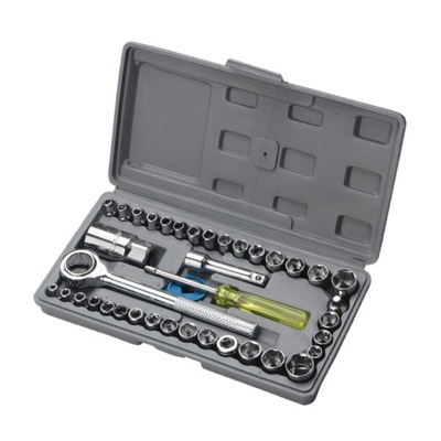 40 Piece Socket Set 3/8\" Drive Ratchet Wrench