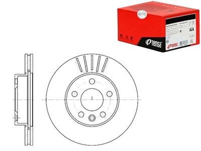 ДИСКИ ТОРМОЗНЫЕ ТОРМОЗНЫЕ REMSA 230507 701615301F 7D0615301